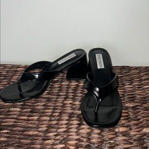 Steve Madden Black Women's Chunky Healed Sandals